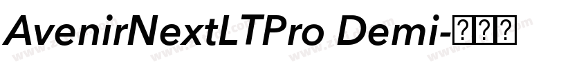 AvenirNextLTPro Demi字体转换